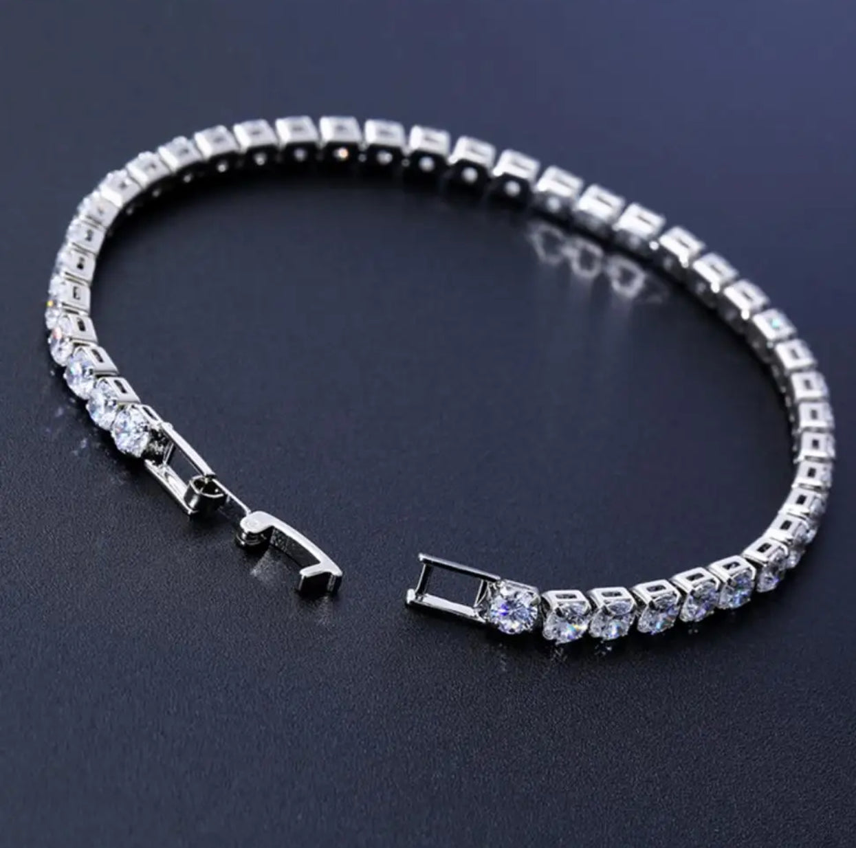 Bracelet Tennis Classic White Gold 4mm