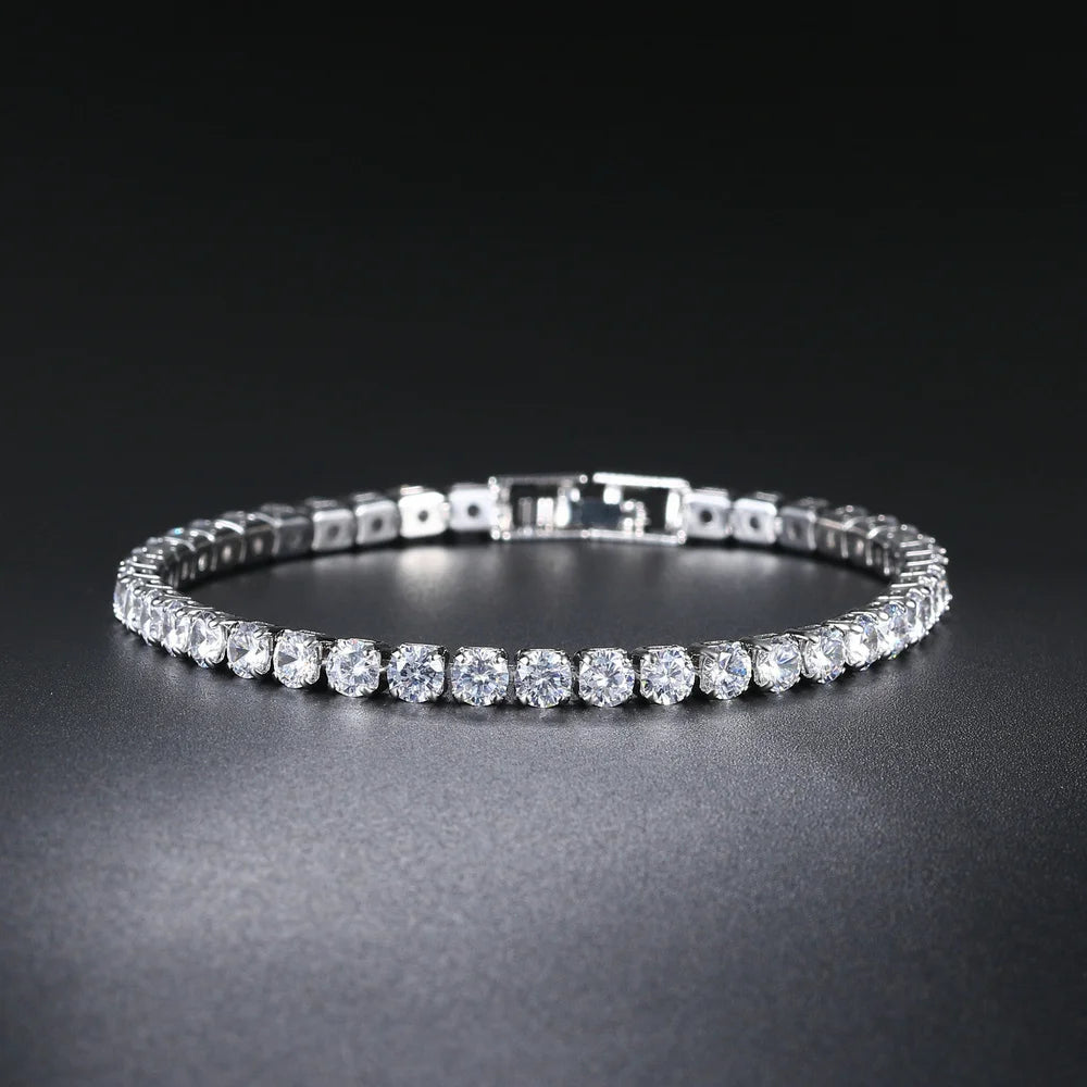 Bracelet Tennis Classic White Gold 4mm