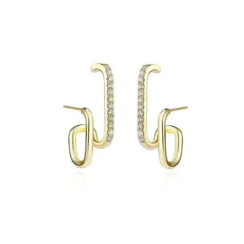 Earrings Gold Plated Christiana